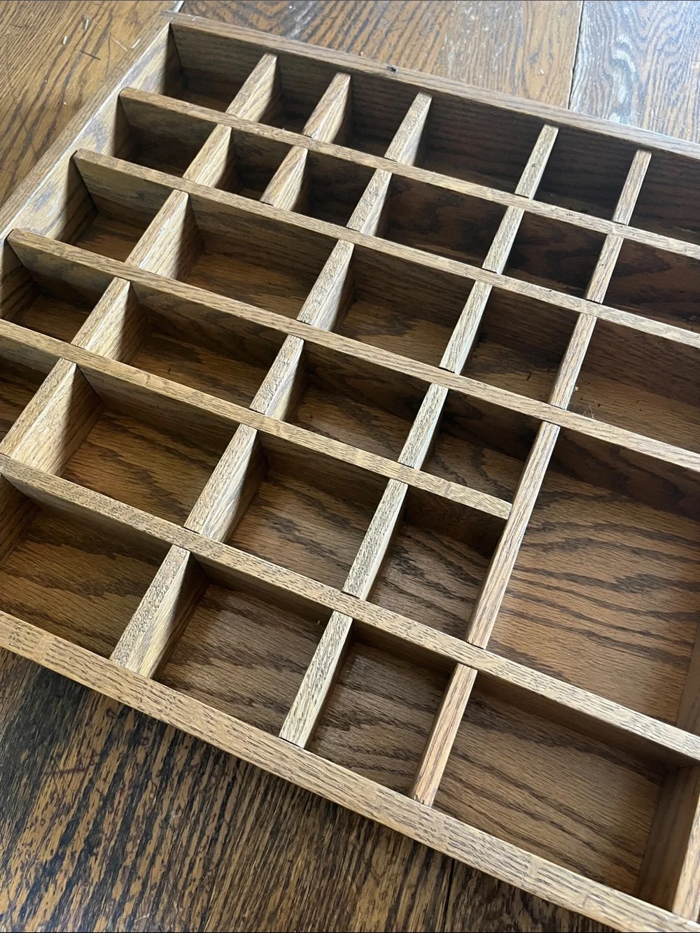 Multipurpose Wooden knick knack printer Organizer Tray in Brown